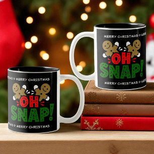 Tasse 2 Couleurs Pain d'épice serré homme de Noël Musique