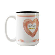 Painted Heart Mom Quote Art