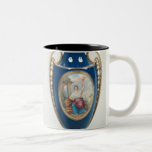 Tasse 2 Couleurs Paires de vases à Sevres décorés d'allégorique