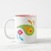 Tasse 2 Couleurs Paisley Fun (Gauche)