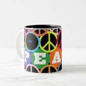 Tasse 2 Couleurs paix (Devant gauche)