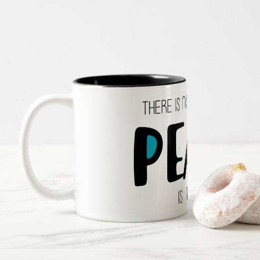 Tasse 2 Couleurs Paix 2 (Avec donut)