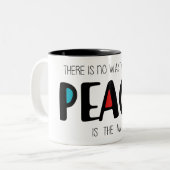 Tasse 2 Couleurs Paix 2 (Devant gauche)