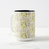 Tasse 2 Couleurs Paix, amour et café (Devant gauche)