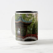 Tasse 2 Couleurs Paix de, citation de Bouddha (Devant gauche)