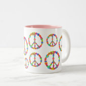 Tasse 2 Couleurs Paix de l'énergie des fleurs (Devant droit)