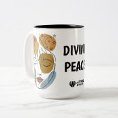 TASSE 2 COULEURS PAIX DIVINE (Devant gauche)