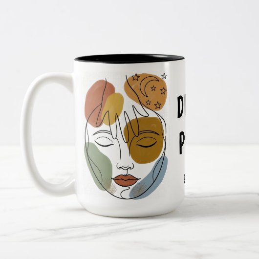 TASSE 2 COULEURS PAIX DIVINE (Gauche)