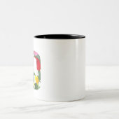 Tasse 2 Couleurs Paix florale (Centre)