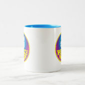 Tasse 2 Couleurs Paix maintenant Super style hippie rétro (Centre)