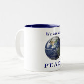 Tasse 2 Couleurs Paix sur terre (Devant gauche)