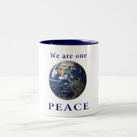 Tasse 2 Couleurs Paix sur terre (Centre)