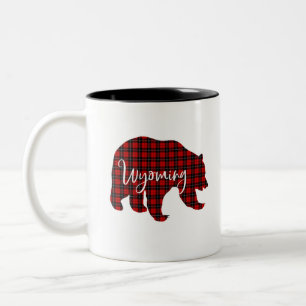 Tasse 2 Couleurs Pajama de correspondance d'ours rouge plaid Wyomin