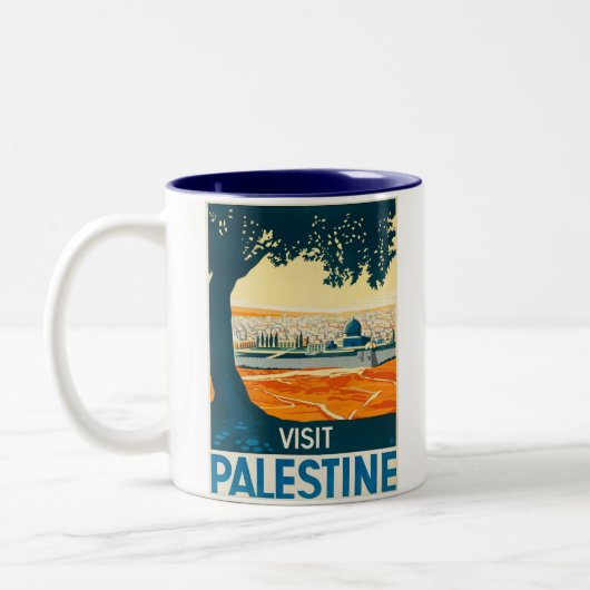 TASSE 2 COULEURS PALESTINE (Gauche)