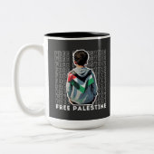 TASSE 2 COULEURS PALESTINE LIBRE (Gauche)