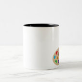 Tasse 2 Couleurs Palette d'art (Centre)
