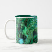 Tasse 2 Couleurs Palm feuille, vert, tropical (Gauche)