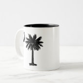 Tasse 2 Couleurs Palmetto noir (Devant gauche)