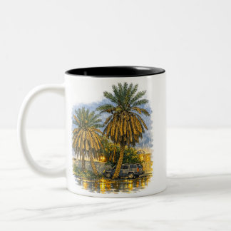Tasse 2 Couleurs Palmier