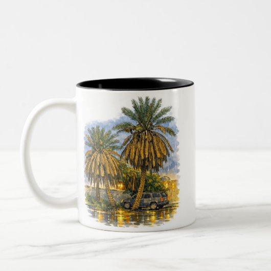 Tasse 2 Couleurs Palmier (Gauche)