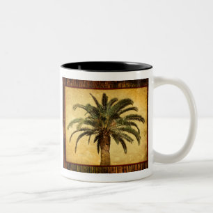 Tasse 2 Couleurs Palmier tropical vintage