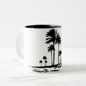 Tasse 2 Couleurs Palmiers (Devant gauche)