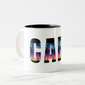 Tasse 2 Couleurs Palmiers de Cabo (Devant gauche)