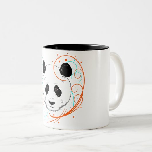 Tasse 2 Couleurs Panda (Devant droit)