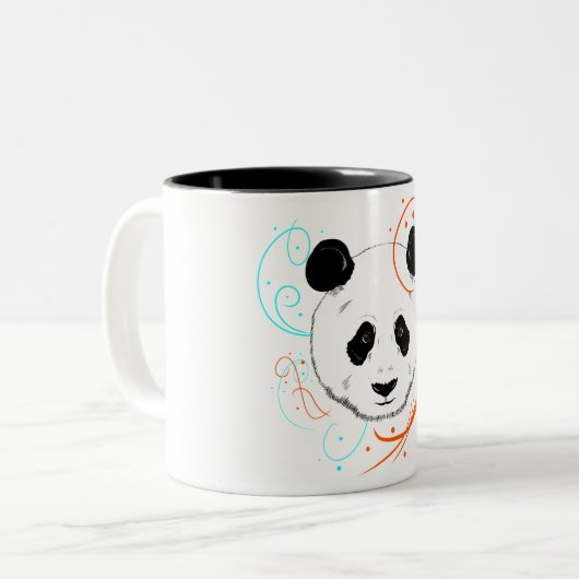 Tasse 2 Couleurs Panda (Devant gauche)