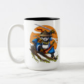 Tasse 2 Couleurs Panda Bear Samurai Ninja (Gauche)