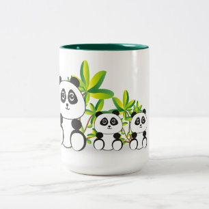Tasse 2 Couleurs Panda Bears