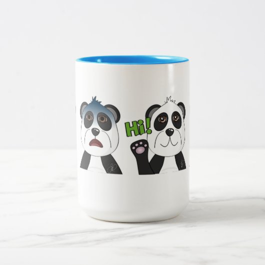 Tasse 2 Couleurs Panda Bears (Centre)