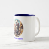 Tasse 2 Couleurs Panda Bears (Devant droit)