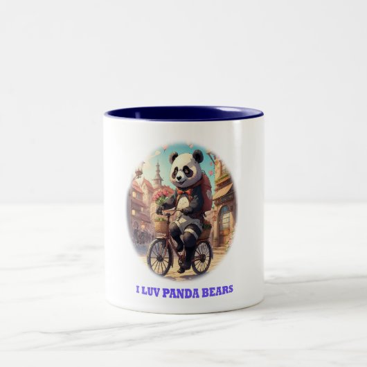 Tasse 2 Couleurs Panda Bears (Centre)