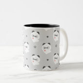 Tasse 2 Couleurs Panda d'amour mignon (Devant droit)
