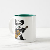 Tasse 2 Couleurs Panda de guitare (Devant gauche)