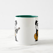 Tasse 2 Couleurs Panda de guitare (Centre)
