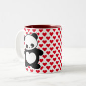Tasse 2 Couleurs Panda de Kawaii (Devant gauche)