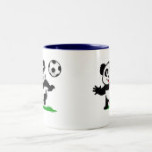 Tasse 2 Couleurs Panda de soccer mignon (Centre)