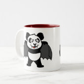 Tasse 2 Couleurs Panda de vampire (Devant gauche)