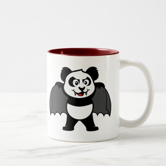 Tasse 2 Couleurs Panda de vampire (Droit)