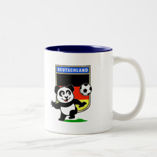 Tasse 2 Couleurs Panda du football de l'Allemagne