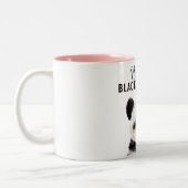 Tasse 2 Couleurs Panda Funky Moderne Noir Et Blanc Avec Citation (Gauche)