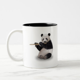 Tasse 2 Couleurs Panda jouant au T-shirt à la lute