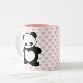 Tasse 2 Couleurs Panda Kawaii (Devant gauche)