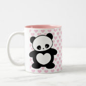 Tasse 2 Couleurs Panda Kawaii (Gauche)