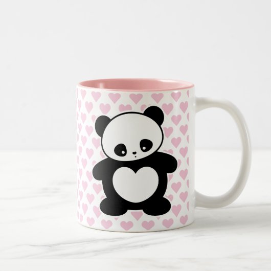 Tasse 2 Couleurs Panda Kawaii (Droit)
