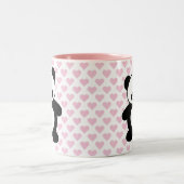Tasse 2 Couleurs Panda Kawaii (Centre)