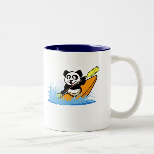 Tasse 2 Couleurs Panda Kayak (Droit)