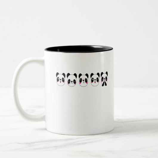 Tasse 2 Couleurs panda multi-faces (Gauche)